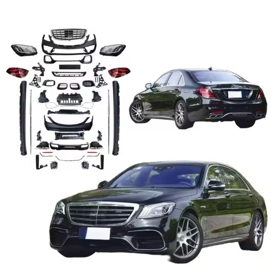 Mercedes Benz S-class 2014-2020 W222 Facelift to S63 Style Bodykit High Quality LED Headlight Bumper Exhaust