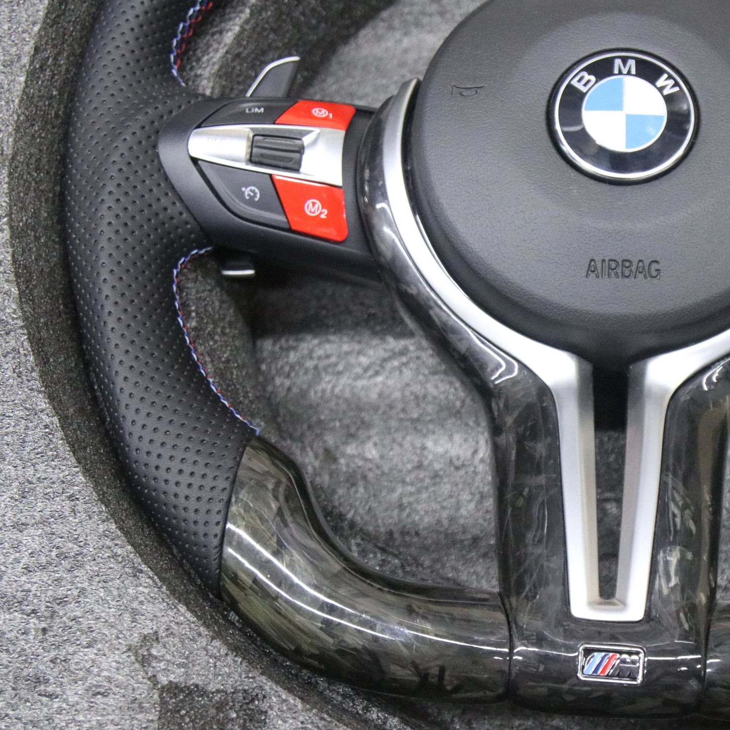 Customized Forged Steering Wheels For BMW F Series left side