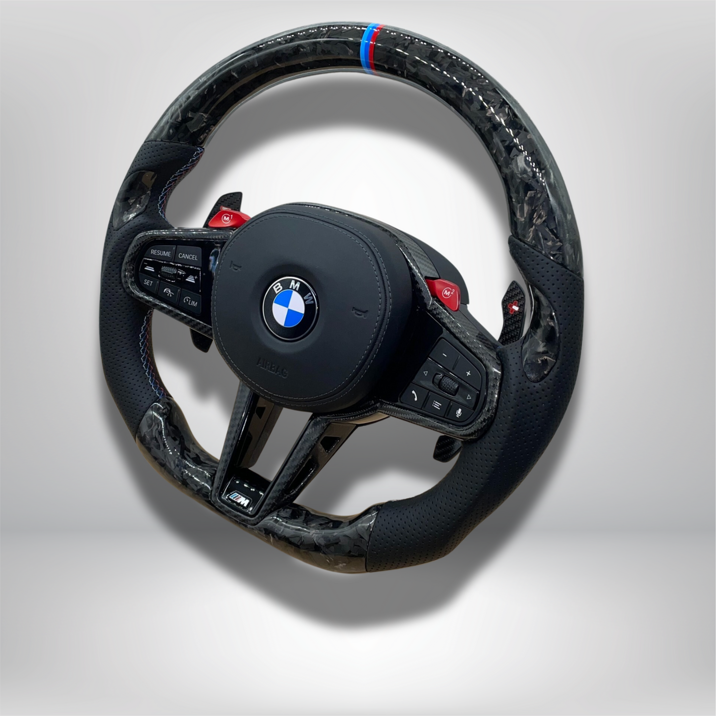 Forged Carbon Fiber CS Steering Wheel For BMW F90 G05 G20 G30 G80 G82 G Series Fit Customized upgrade Steering Wheel