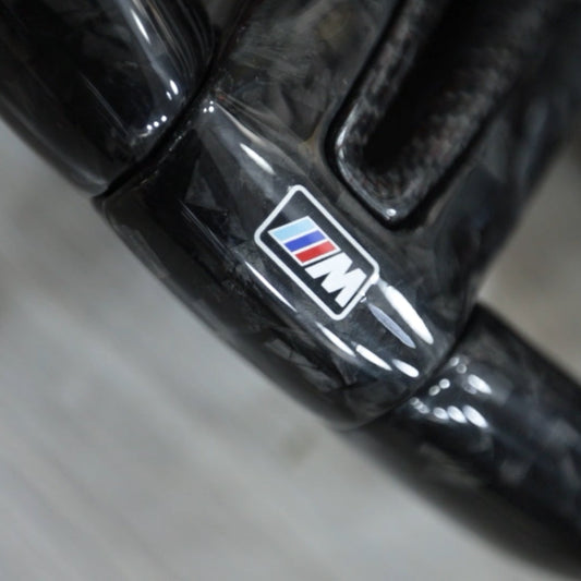 Forged Carbon Fiber with Led Steering Wheel for BMW F Series bottom side