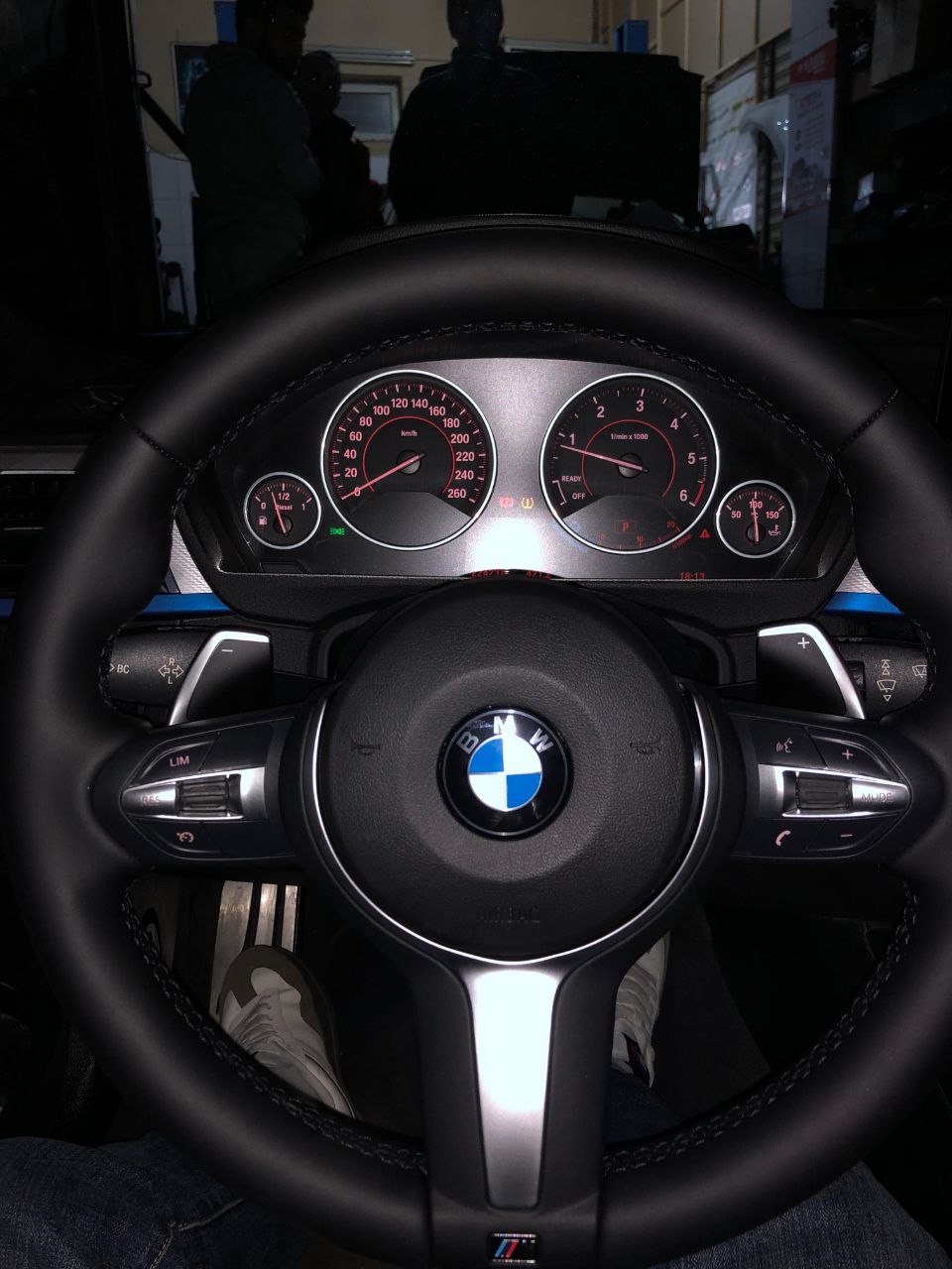 M-Tech Steering Wheel For BMW F Series in car
