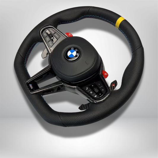 Yellow Stripe CS Steering Wheel for BMW G Series