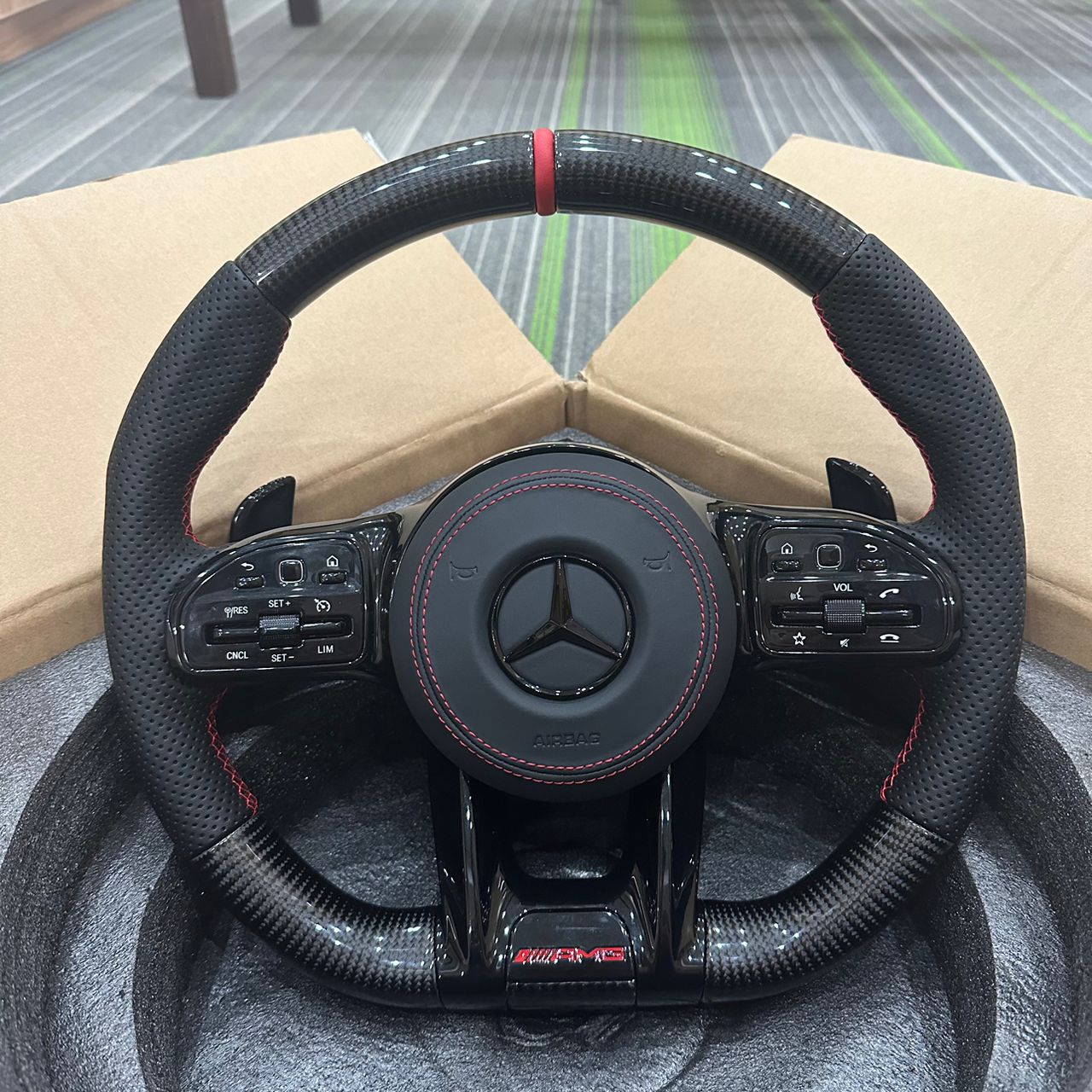 Auto Steering Wheel For Mercedes-Benz E300 W204 W205 W211 W212 W213 W218 A C E G GLE S Class Old Upgrade New Steering Wheel