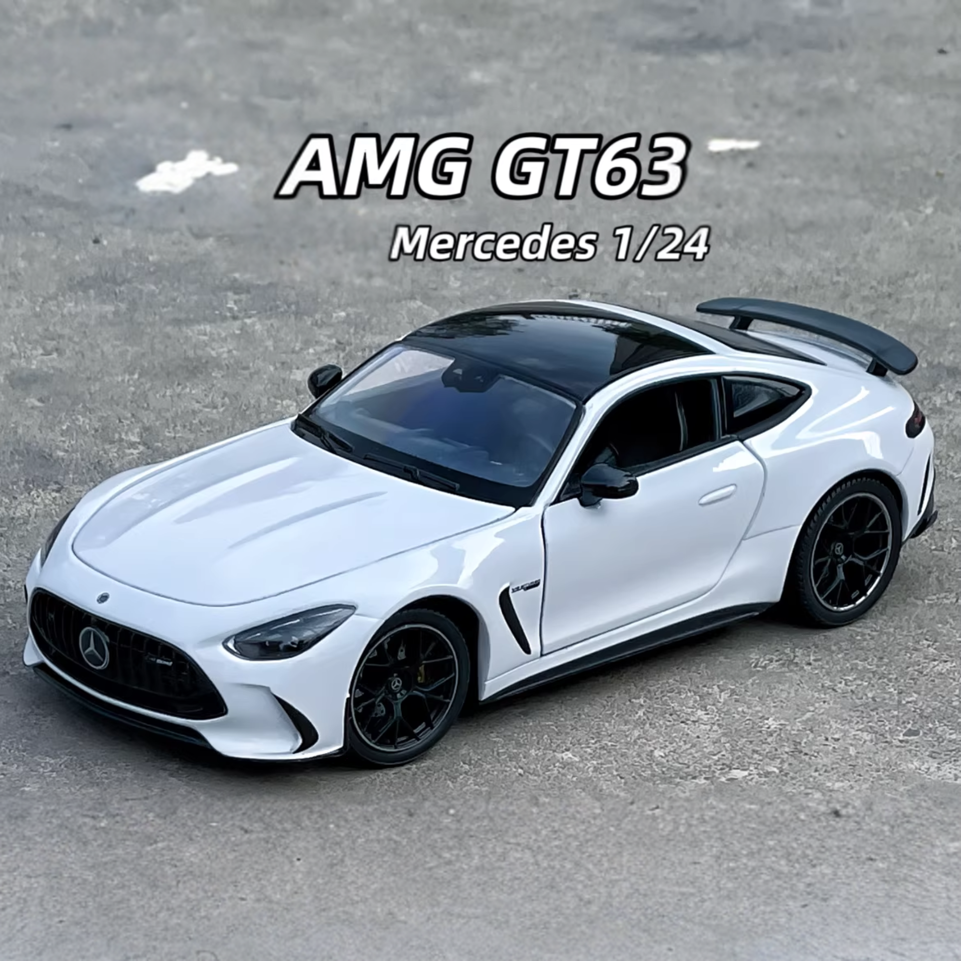 1:24 Mercedes-Benz AMG GT63 Alloy Diecast Model  Custom License Plate Edition