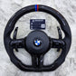 All Black M Performance Steering Wheel For BMW F30,F10,F32,F82,F87,F15,F20,F07,F80,F36 And F Series