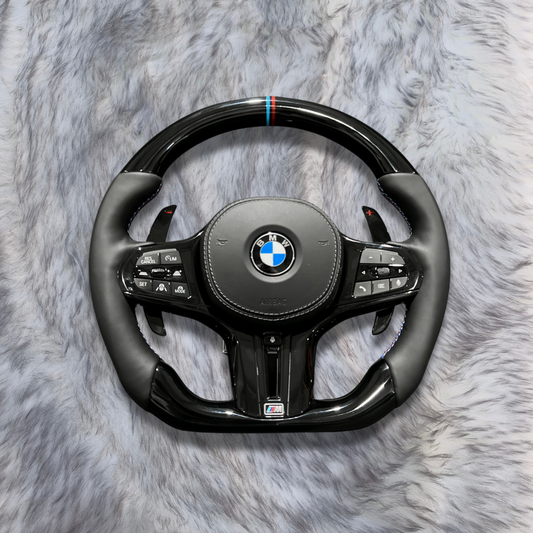 Forged Carbon Fiber Steering Wheel For BMW F90 G05 G20 G30 G80 G82 G Series Fit Customized upgrade Steering Wheel
