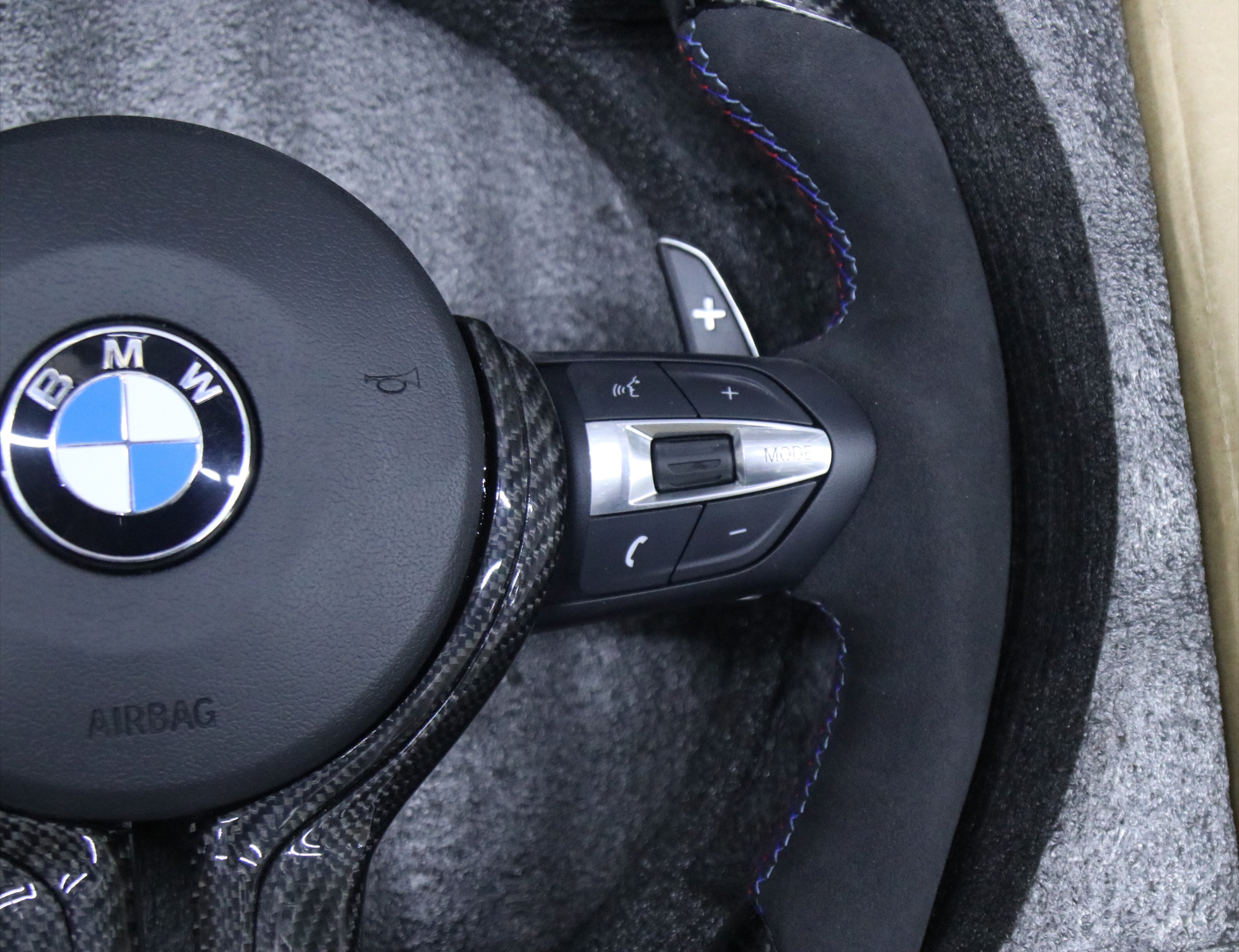 Alcantara with Carbon Fiber Steering Wheel for BMW F Series