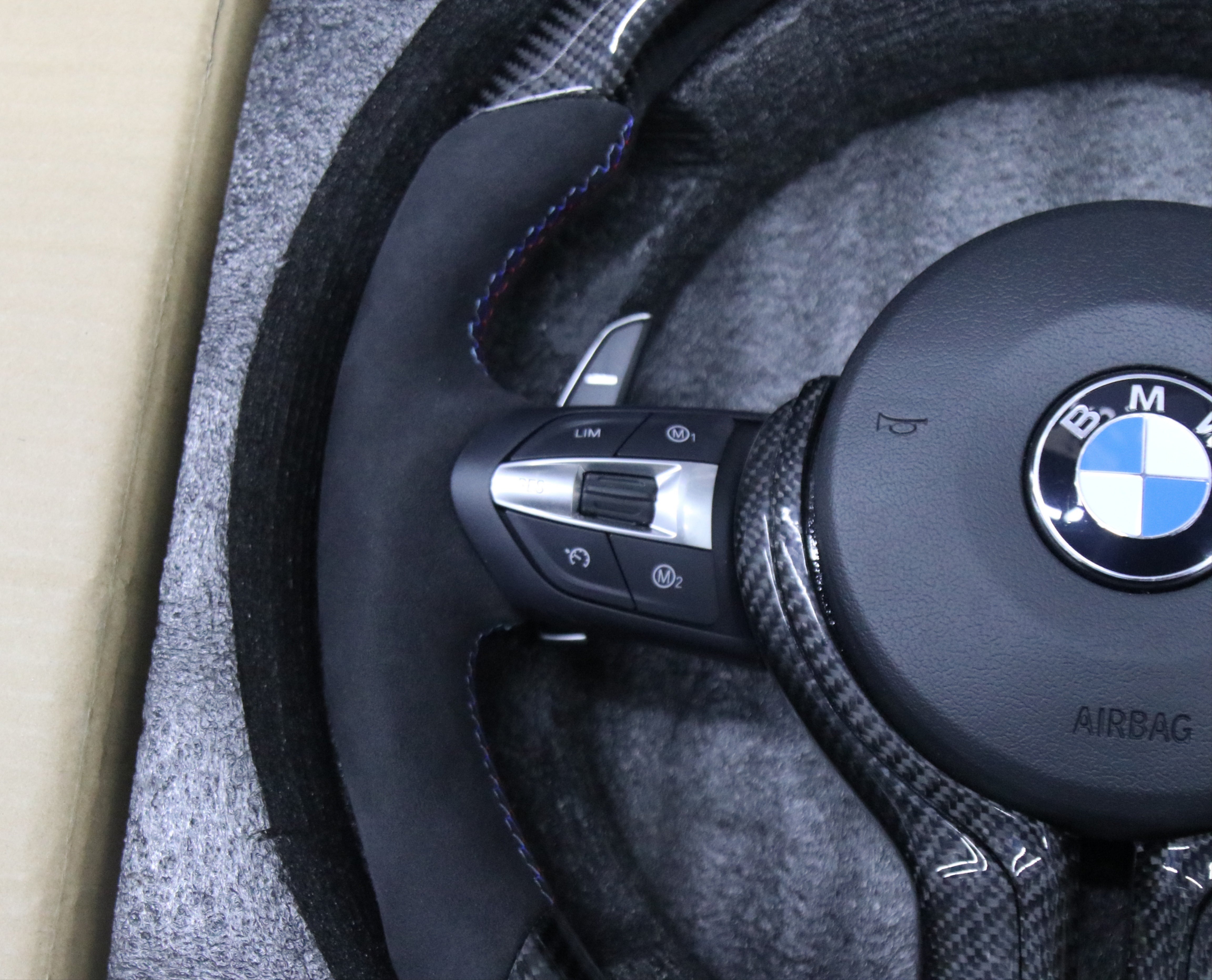 Alcantara with Carbon Fiber Steering Wheel for BMW F Series