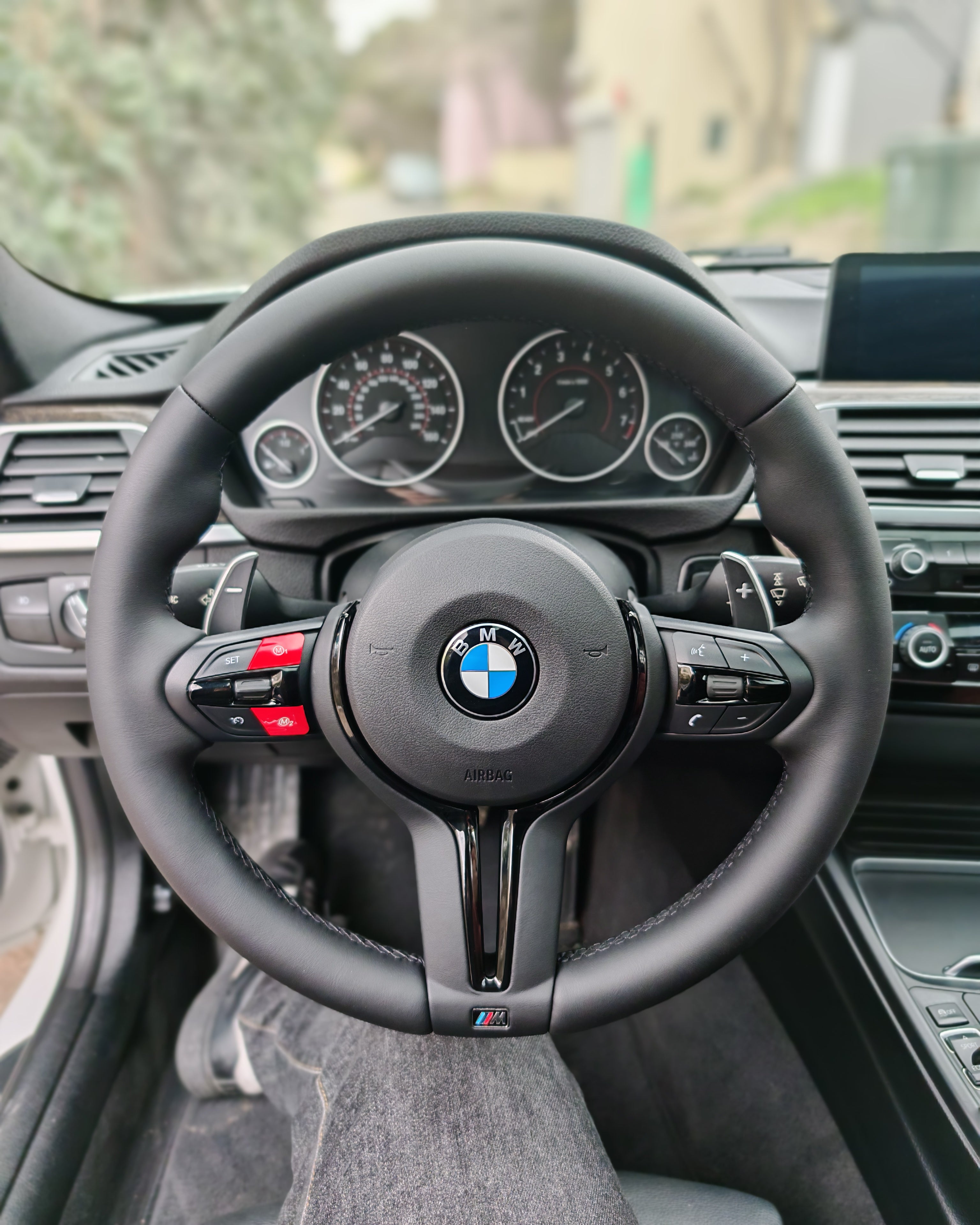 bmw custom steering wheel black style