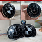 BMW logo 2 series, 3 series, 5 series x1x3x5 modification, thunder full black and white limited co-branded front and rear logos