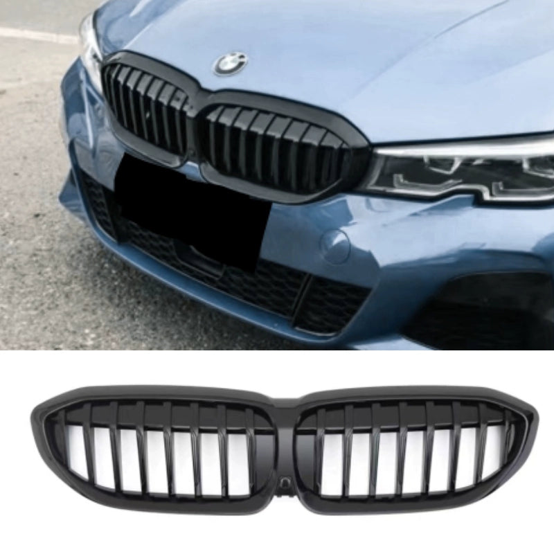 suitable for BMW 20-22 years 3 Series China Grid modification Bright Black Night G20 carbon pattern G28 electroplated star lighted grille