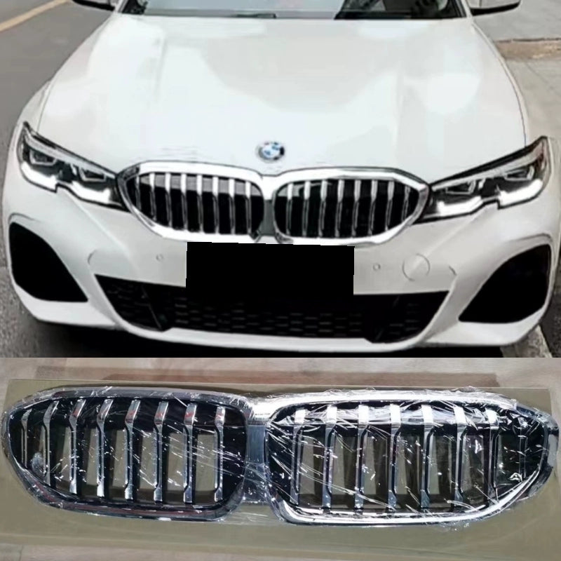 suitable for BMW 20-22 years 3 Series China Grid modification Bright Black Night G20 carbon pattern G28 electroplated star lighted grille