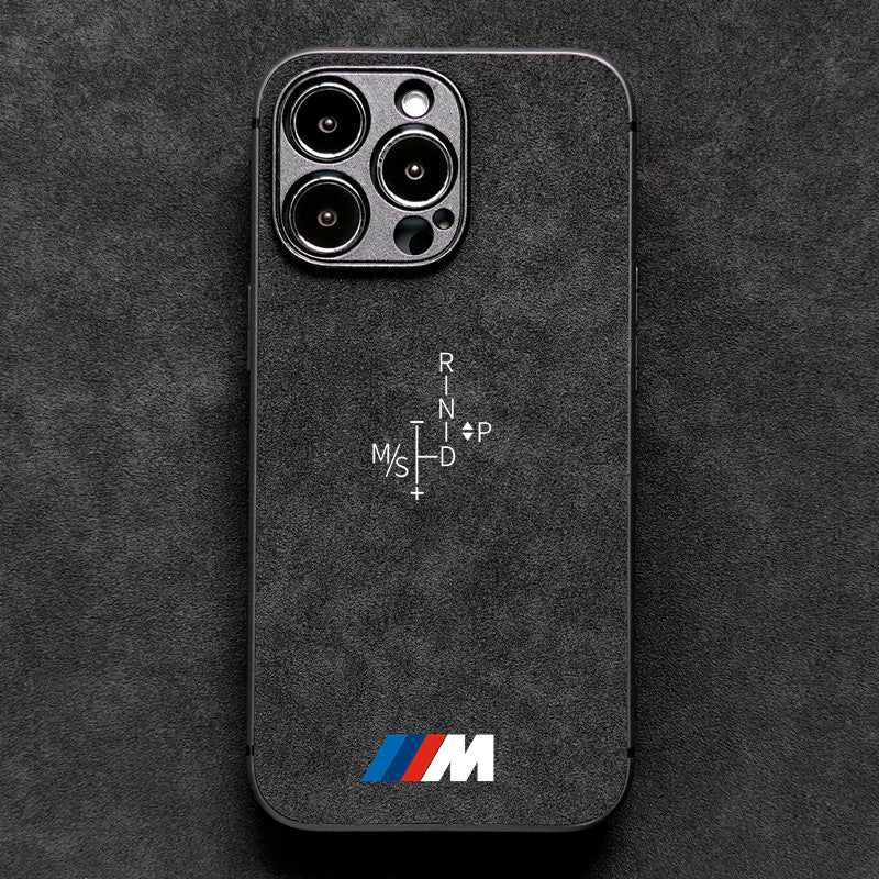 For iPhone  case suede apple 16 Pro Max all-inclusive protective case BMW trendy  model