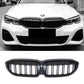 suitable for BMW 20-22 years 3 Series China Grid modification Bright Black Night G20 carbon pattern G28 electroplated star lighted grille
