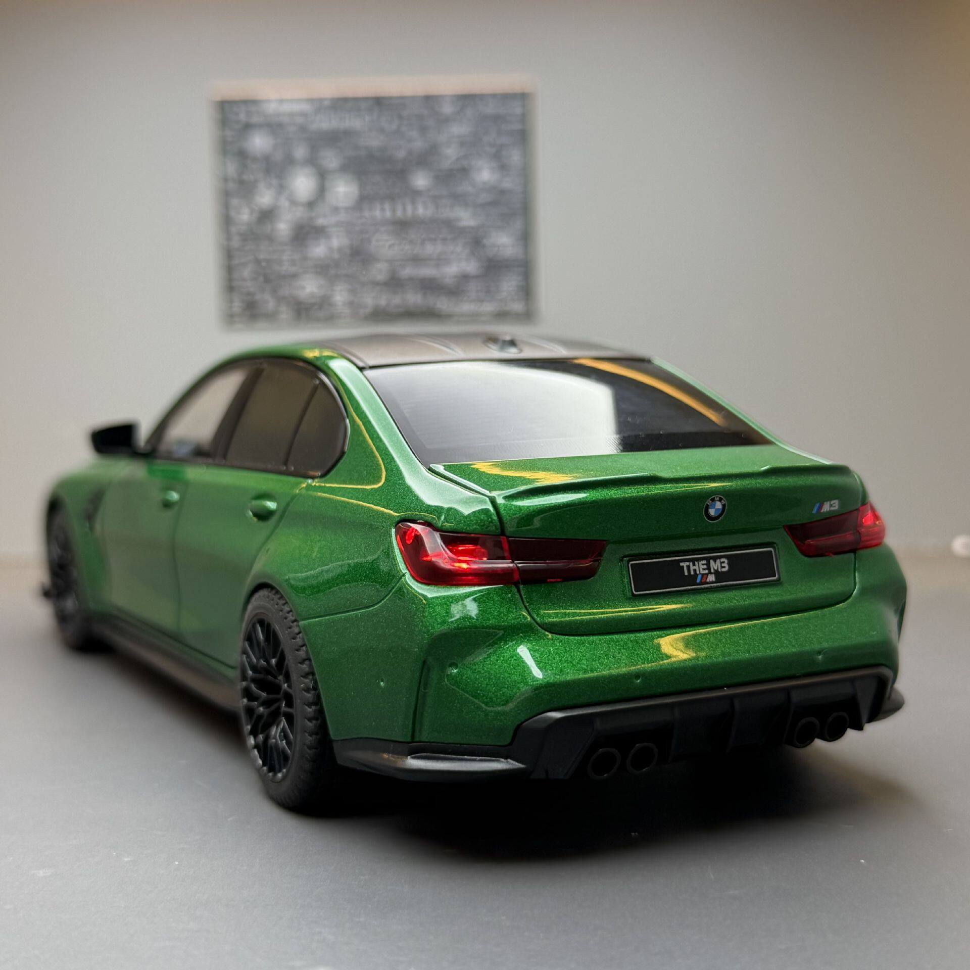 1:24 BMW M3 Alloy Diecast Sports Car Model – Custom License Plate Edition