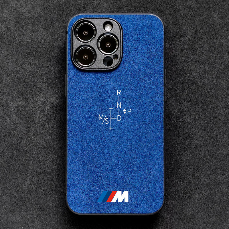 For iPhone  case suede apple 16 Pro Max all-inclusive protective case BMW trendy  model