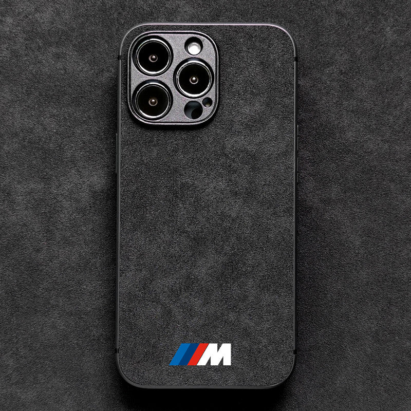 For iPhone  case suede apple 16 Pro Max all-inclusive protective case BMW trendy  model
