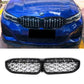 suitable for BMW 20-22 years 3 Series China Grid modification Bright Black Night G20 carbon pattern G28 electroplated star lighted grille