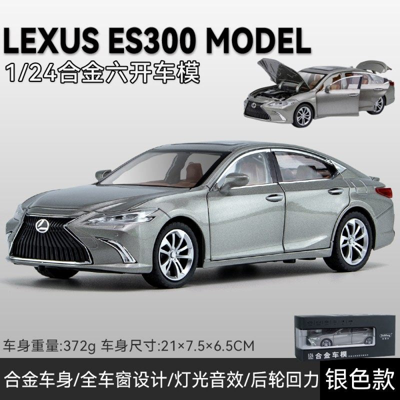 1:32 simulation of Lexus LS500h alloy sedan model, Lexus car ornaments, sound and light pull back toy car