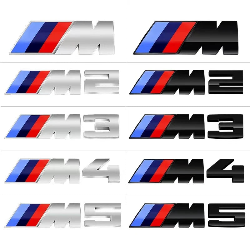 Original Car Size 3D Rear Trunk Emblem Badge Logo Car Stickers BMW F10 F20 F30 E90 F80 F87 X1 X2 X3 X4 X5m X6m M2 M3 M4 M5 M6