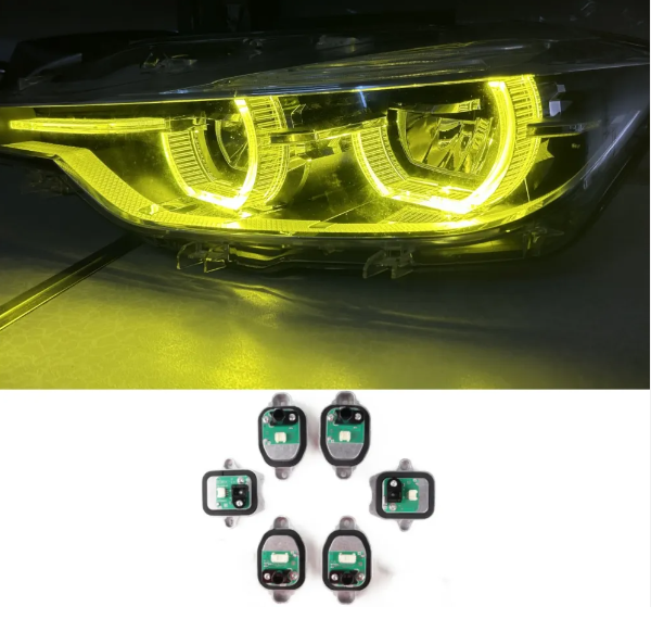 Yellow Angel Eyes DRL LED For BMW 3 Series F30 F31 LED Headlight