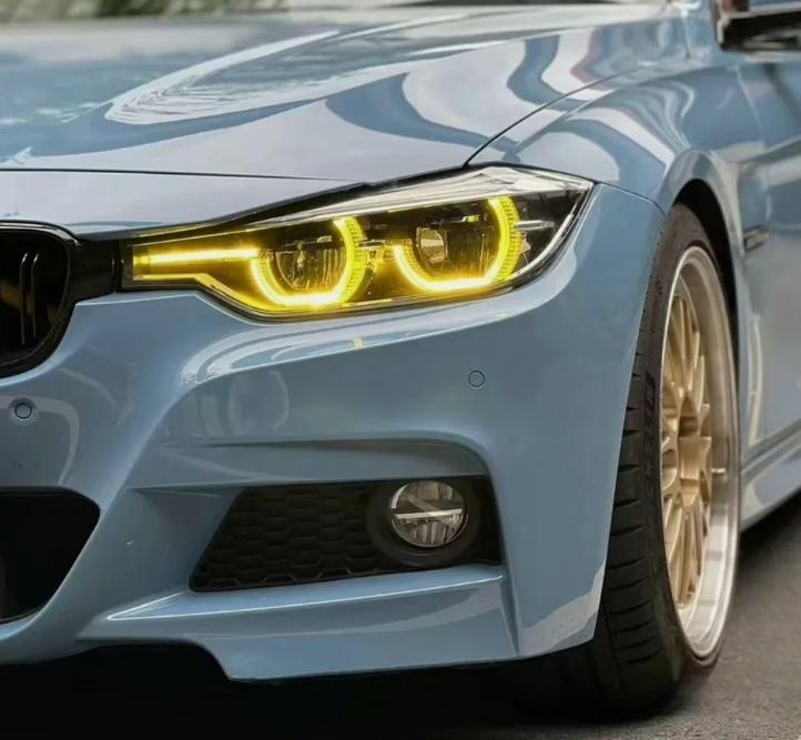 Yellow Angel Eyes DRL LED For BMW 3 Series F30 F31 LED Headlight