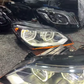 Accessori per auto Faro anteriore per BMW Serie 3 F30 F35 13-15 Gruppo ottico Angel Eye LED modificato Luce di marcia diurna