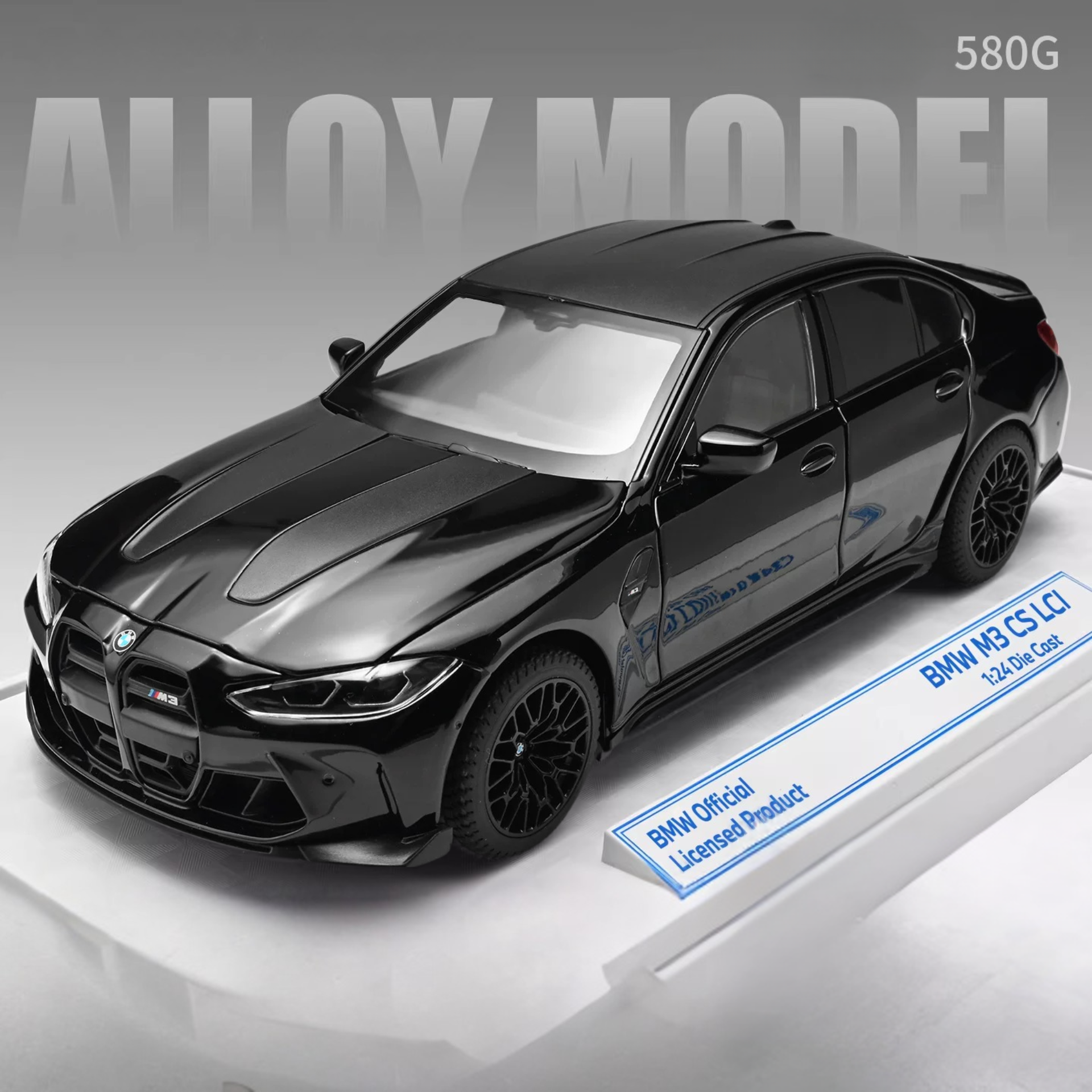 1:24 BMW M3 Alloy Diecast Sports Car Model – Custom License Plate Edition