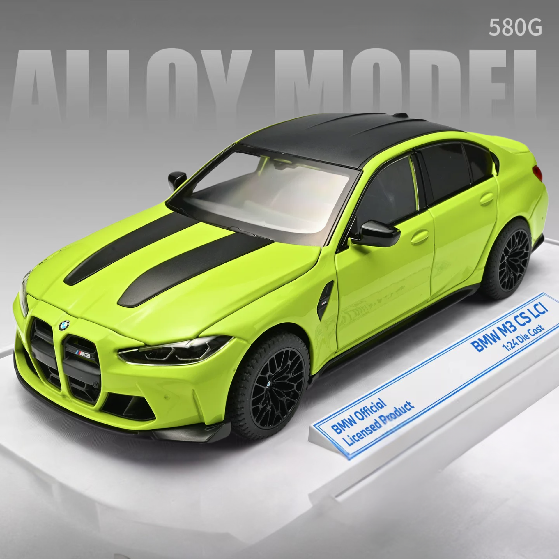 1:24 BMW M3 Alloy Diecast Sports Car Model – Custom License Plate Edition