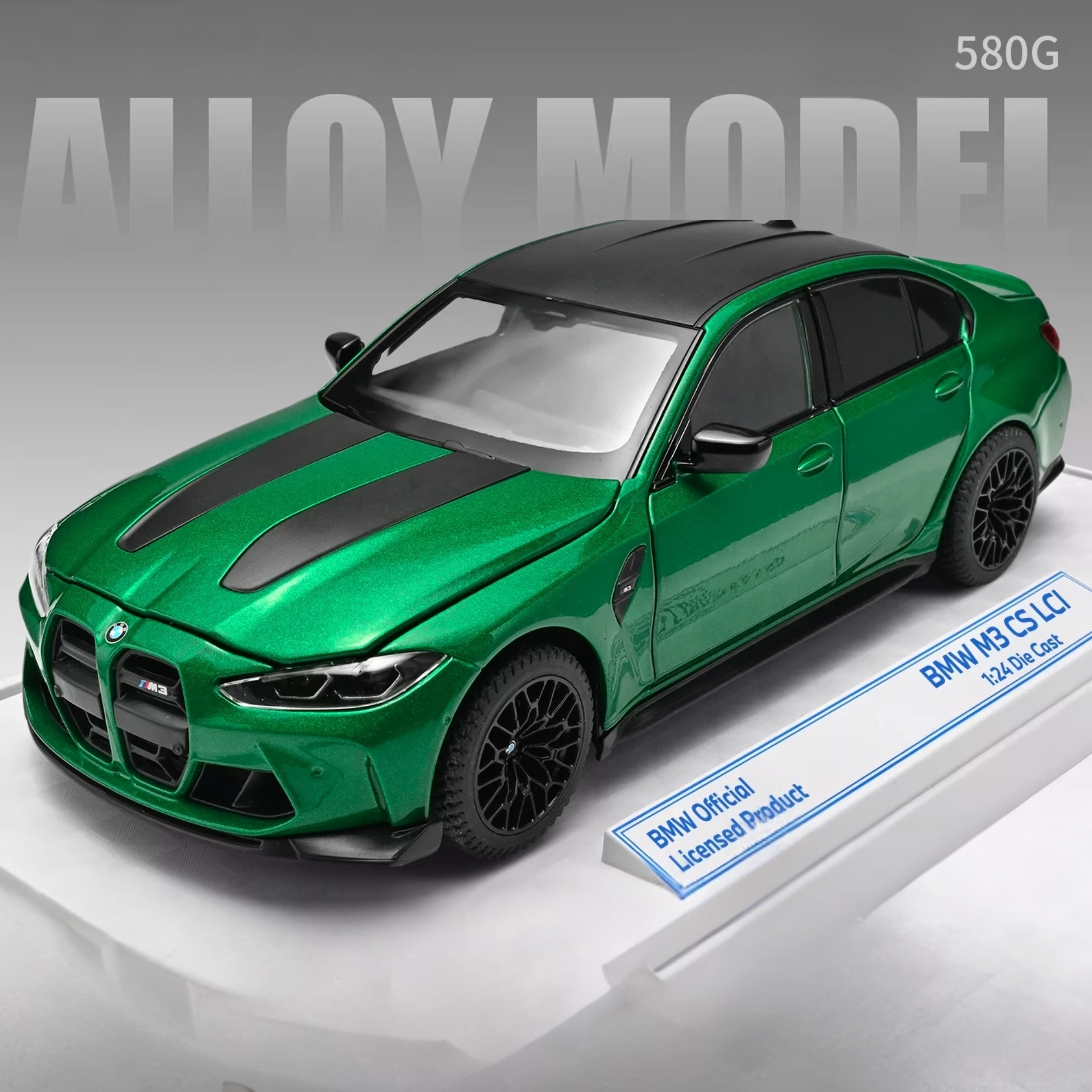 1:24 BMW M3 Alloy Diecast Sports Car Model – Custom License Plate Edition