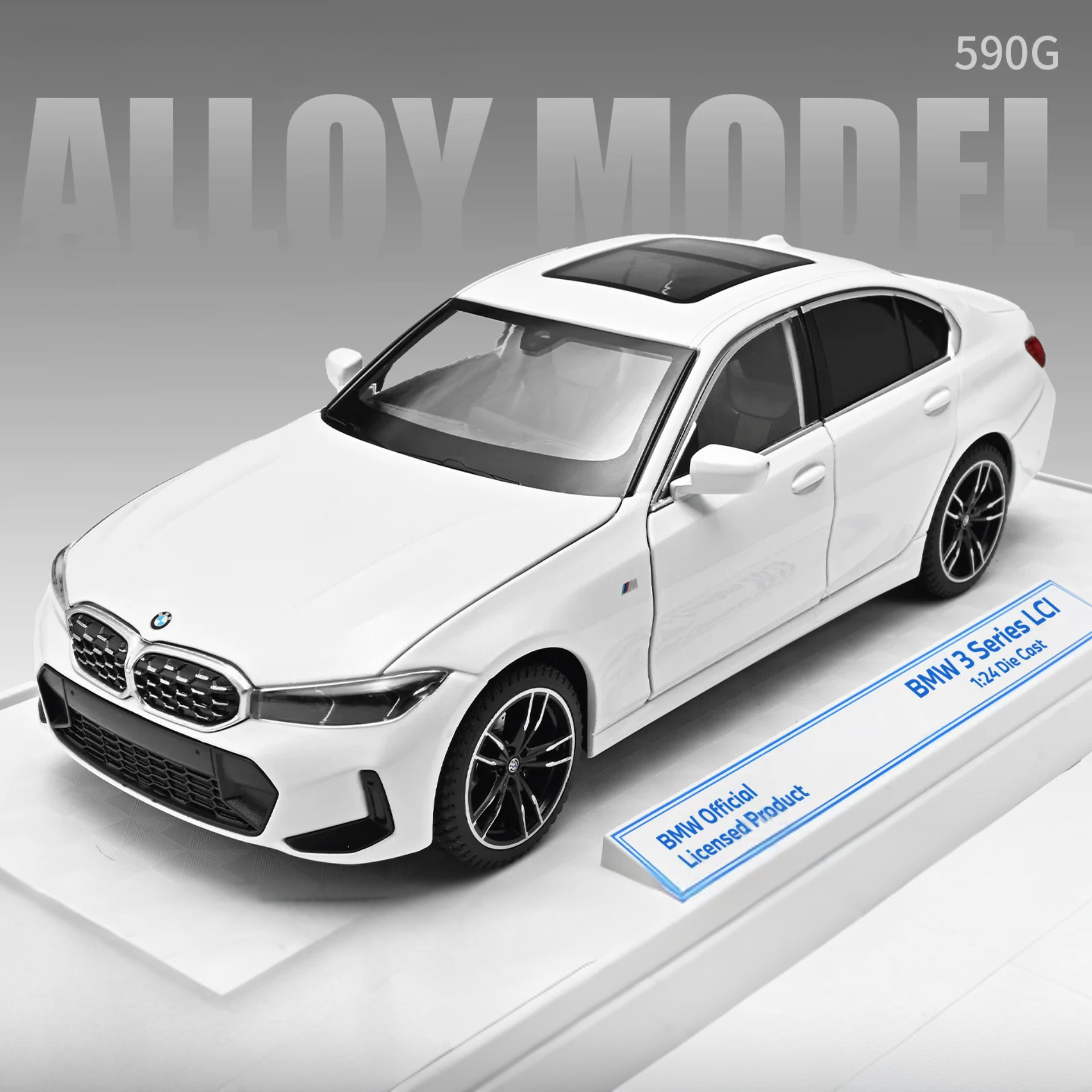 1:24 BMW 3 Series 325Li (G20)Alloy Diecast Model – Custom License Plate Edition