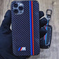 BMW M Glass Carbon Look Fiber Case