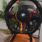 Forged Red Carbon Steering Wheel with Led For BMW F Series