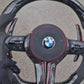 Alcantara with Forged Carbon Fiber and Alcantara airbag cover Led Steering Wheel For BMW F Series