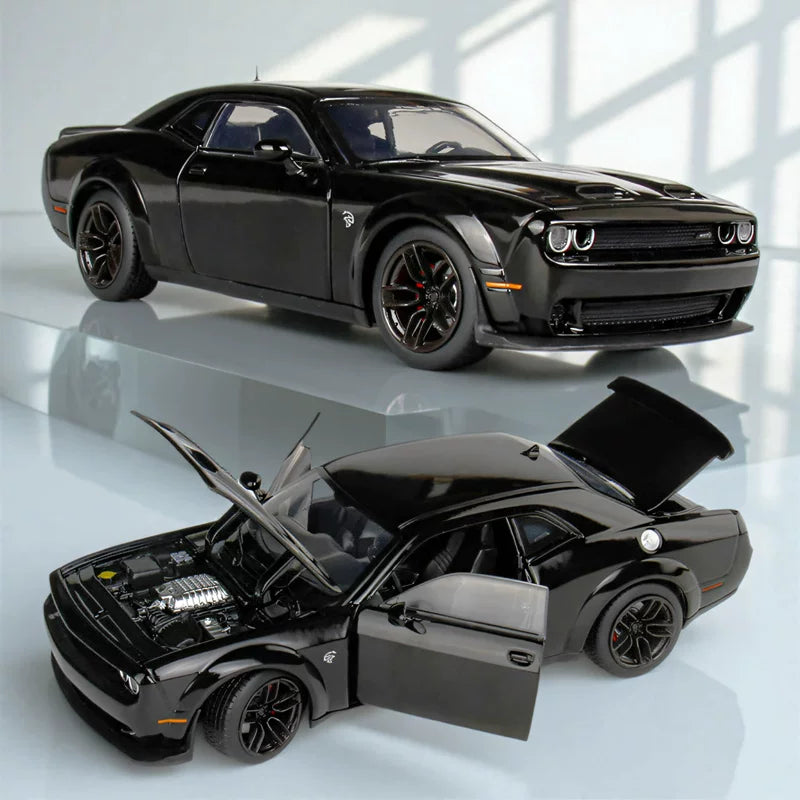 1:32 Dodge Challenger SRT Hellcat Diecast Model – Custom License Plate Edition