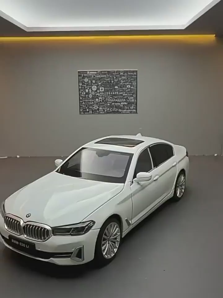 1:24 Genuine Authorized BMW 5 Series 530Li Diecast Model Car  With Custom License Plate