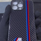 BMW M Glass Carbon Look Fiber Case