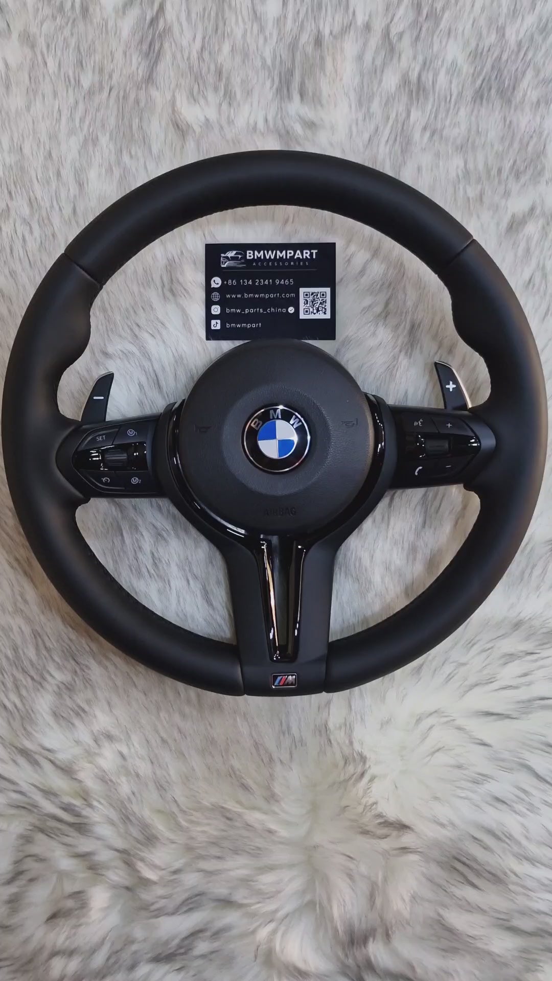 Black M Sport  Steering Wheel For BMW F Series