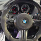 Sides Alcantara  and alcantara Airbag cover Carbon Fiber with Led  Steering Wheel For BMW F87,F10,F30,F20,F80 And F Series