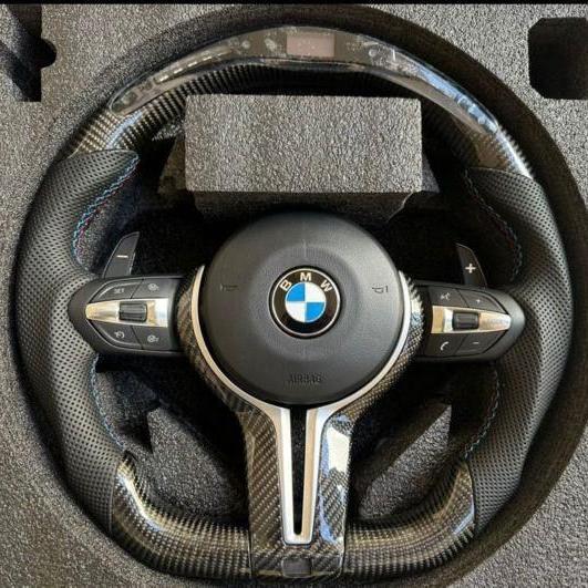 Factory Supply Carbon Fiber with Led Steering Wheel For Bmw F01 F02 F07 F10 F22 F30 F32 F33 F34 F80 F82 E46 E60 E70 E90 LED Steering Wheel