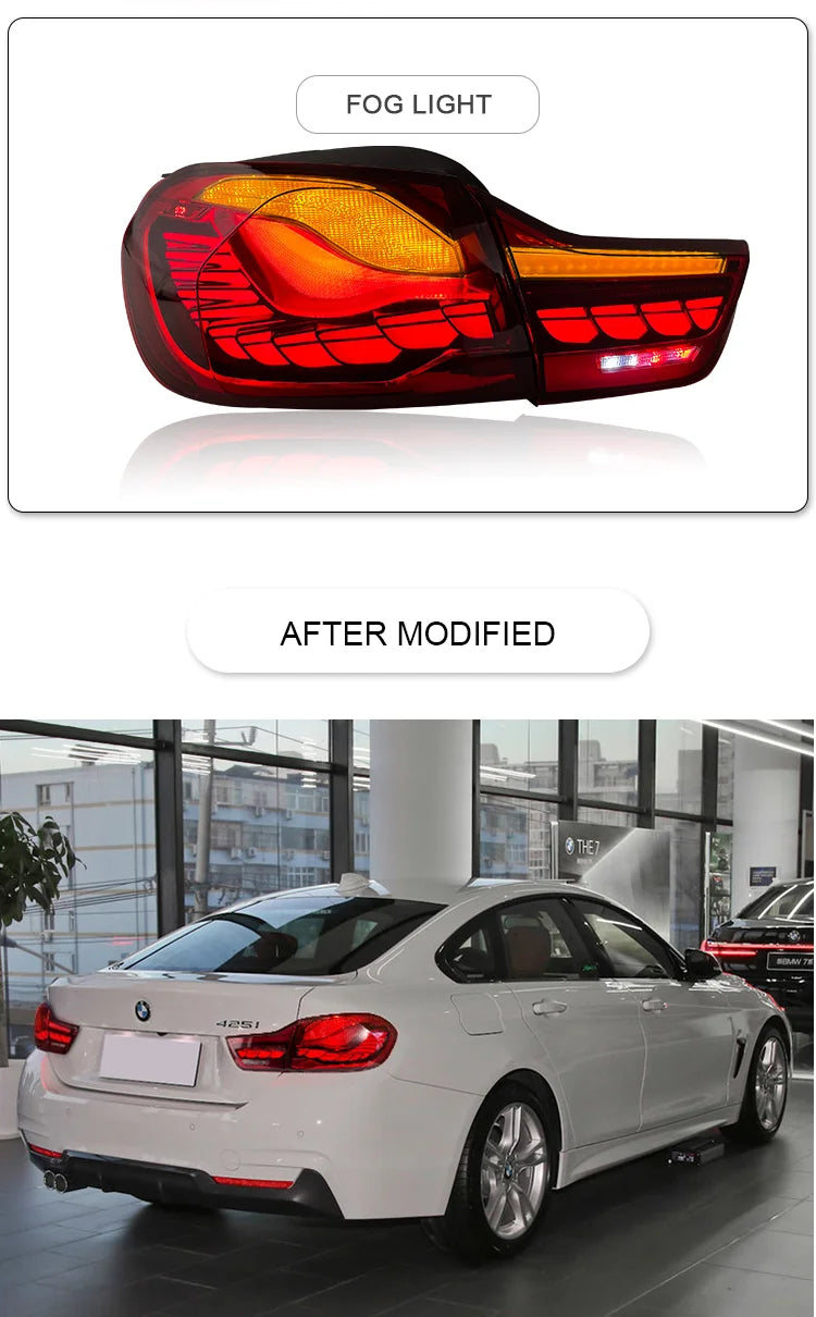 Tail Lamp Assembly for F32 F82 LED Tail light 2012-2019 M4 425i 430i 440i Rear Lamp Red color