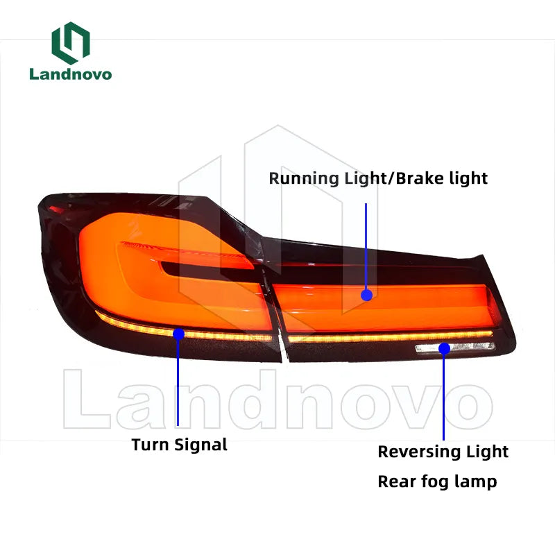 New Design Tail light For For BMW 5 Series G30 upgrade to G38 Led Tail Light Rear Lamp sequential Dynamic Light