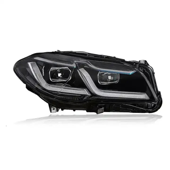 BMW 5 Series F10 headlight assembly F18 modified LED day running light double lens headlight