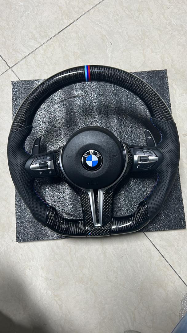 Fit For BMW M2 M3 M4 M5 F01 F07 F10 F12 F15 F16 F18 F20 F22 F82 F30 F32 F36 M Performance Carbon Fiber  Steering Wheel